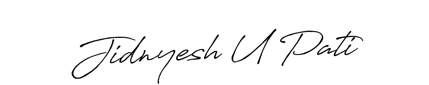 Best and Professional Signature Style for Jidnyesh U Pati. Antro_Vectra_Bolder Best Signature Style Collection. Jidnyesh U Pati signature style 7 images and pictures png