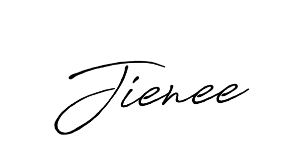 How to make Jienee signature? Antro_Vectra_Bolder is a professional autograph style. Create handwritten signature for Jienee name. Jienee signature style 7 images and pictures png