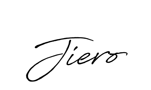 It looks lik you need a new signature style for name Jiero. Design unique handwritten (Antro_Vectra_Bolder) signature with our free signature maker in just a few clicks. Jiero signature style 7 images and pictures png