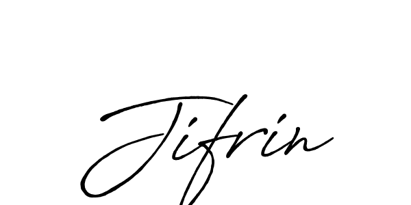 Jifrin stylish signature style. Best Handwritten Sign (Antro_Vectra_Bolder) for my name. Handwritten Signature Collection Ideas for my name Jifrin. Jifrin signature style 7 images and pictures png
