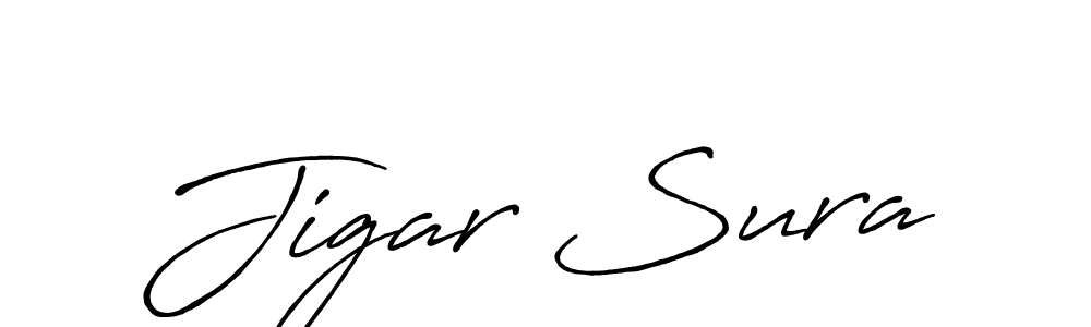 Antro_Vectra_Bolder is a professional signature style that is perfect for those who want to add a touch of class to their signature. It is also a great choice for those who want to make their signature more unique. Get Jigar Sura name to fancy signature for free. Jigar Sura signature style 7 images and pictures png