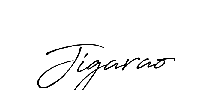 How to make Jigarao name signature. Use Antro_Vectra_Bolder style for creating short signs online. This is the latest handwritten sign. Jigarao signature style 7 images and pictures png