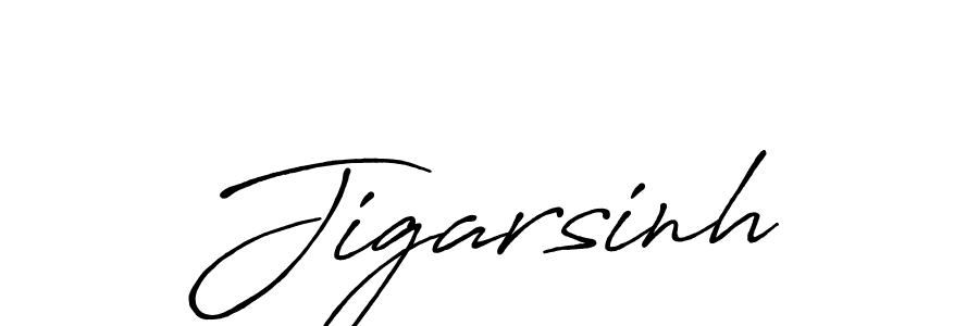 Make a beautiful signature design for name Jigarsinh. With this signature (Antro_Vectra_Bolder) style, you can create a handwritten signature for free. Jigarsinh signature style 7 images and pictures png