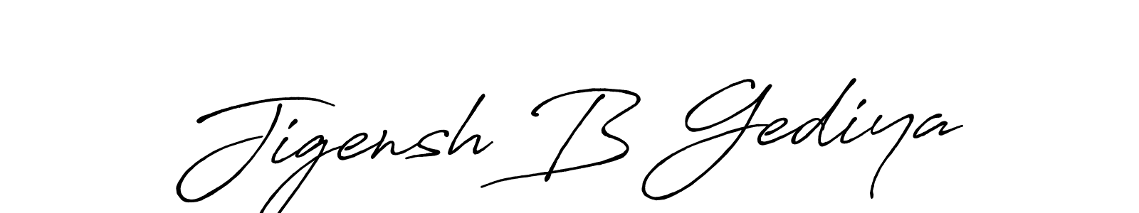 Similarly Antro_Vectra_Bolder is the best handwritten signature design. Signature creator online .You can use it as an online autograph creator for name Jigensh B Gediya. Jigensh B Gediya signature style 7 images and pictures png