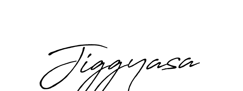 Jiggyasa stylish signature style. Best Handwritten Sign (Antro_Vectra_Bolder) for my name. Handwritten Signature Collection Ideas for my name Jiggyasa. Jiggyasa signature style 7 images and pictures png