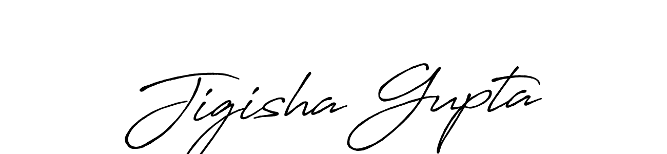 Use a signature maker to create a handwritten signature online. With this signature software, you can design (Antro_Vectra_Bolder) your own signature for name Jigisha Gupta. Jigisha Gupta signature style 7 images and pictures png