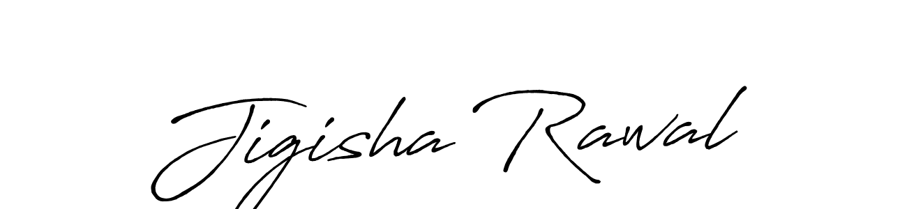 Also we have Jigisha Rawal name is the best signature style. Create professional handwritten signature collection using Antro_Vectra_Bolder autograph style. Jigisha Rawal signature style 7 images and pictures png