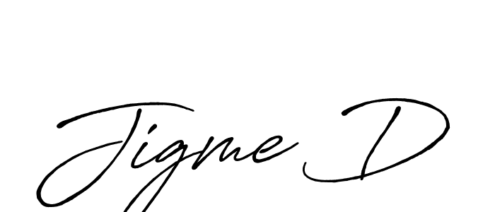 It looks lik you need a new signature style for name Jigme D. Design unique handwritten (Antro_Vectra_Bolder) signature with our free signature maker in just a few clicks. Jigme D signature style 7 images and pictures png