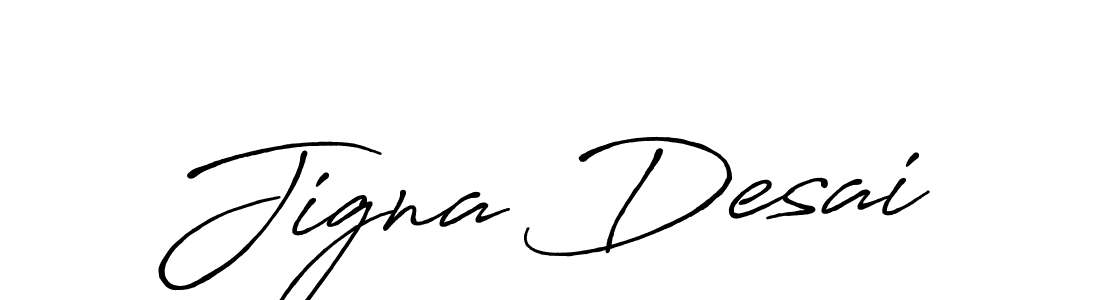 The best way (Antro_Vectra_Bolder) to make a short signature is to pick only two or three words in your name. The name Jigna Desai include a total of six letters. For converting this name. Jigna Desai signature style 7 images and pictures png