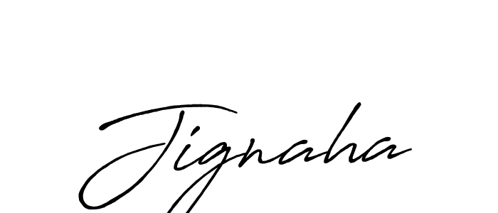 Jignaha stylish signature style. Best Handwritten Sign (Antro_Vectra_Bolder) for my name. Handwritten Signature Collection Ideas for my name Jignaha. Jignaha signature style 7 images and pictures png