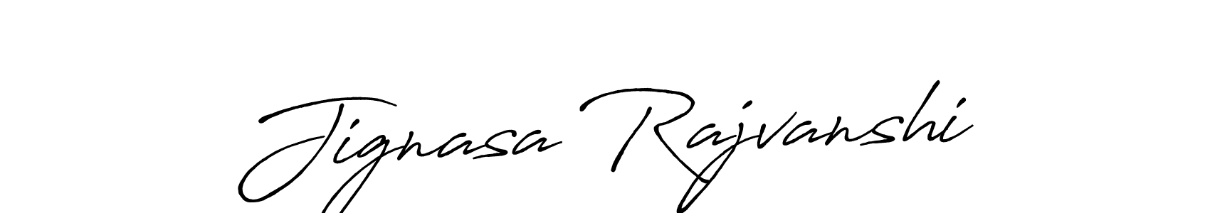 Design your own signature with our free online signature maker. With this signature software, you can create a handwritten (Antro_Vectra_Bolder) signature for name Jignasa Rajvanshi. Jignasa Rajvanshi signature style 7 images and pictures png