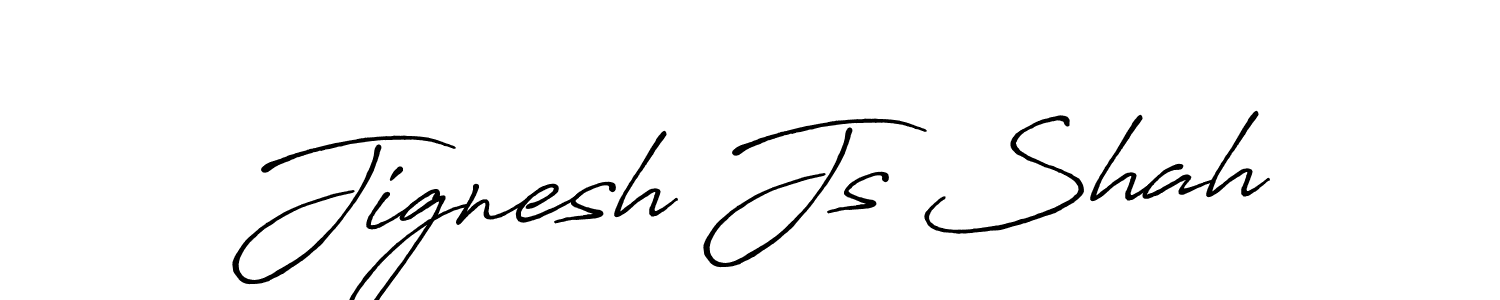 Design your own signature with our free online signature maker. With this signature software, you can create a handwritten (Antro_Vectra_Bolder) signature for name Jignesh Js Shah. Jignesh Js Shah signature style 7 images and pictures png