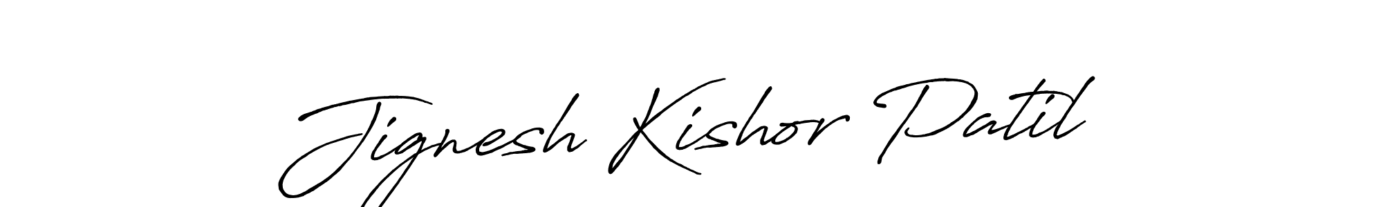 The best way (Antro_Vectra_Bolder) to make a short signature is to pick only two or three words in your name. The name Jignesh Kishor Patil include a total of six letters. For converting this name. Jignesh Kishor Patil signature style 7 images and pictures png