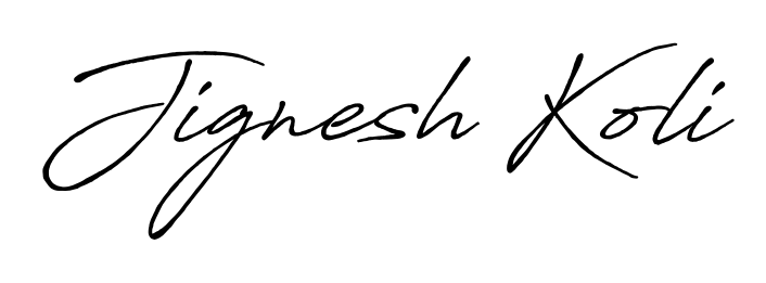 Design your own signature with our free online signature maker. With this signature software, you can create a handwritten (Antro_Vectra_Bolder) signature for name Jignesh Koli. Jignesh Koli signature style 7 images and pictures png