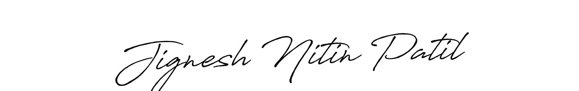 Also You can easily find your signature by using the search form. We will create Jignesh Nitin Patil name handwritten signature images for you free of cost using Antro_Vectra_Bolder sign style. Jignesh Nitin Patil signature style 7 images and pictures png