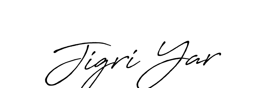 Similarly Antro_Vectra_Bolder is the best handwritten signature design. Signature creator online .You can use it as an online autograph creator for name Jigri Yar. Jigri Yar signature style 7 images and pictures png