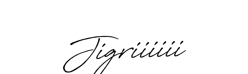if you are searching for the best signature style for your name Jigriiiiii. so please give up your signature search. here we have designed multiple signature styles  using Antro_Vectra_Bolder. Jigriiiiii signature style 7 images and pictures png