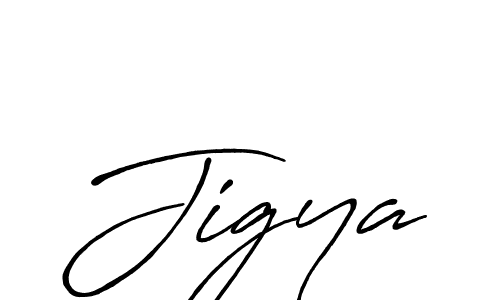 Create a beautiful signature design for name Jigya. With this signature (Antro_Vectra_Bolder) fonts, you can make a handwritten signature for free. Jigya signature style 7 images and pictures png