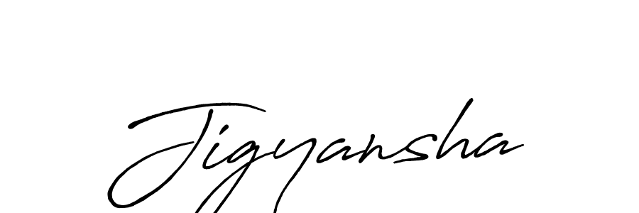 Similarly Antro_Vectra_Bolder is the best handwritten signature design. Signature creator online .You can use it as an online autograph creator for name Jigyansha. Jigyansha signature style 7 images and pictures png