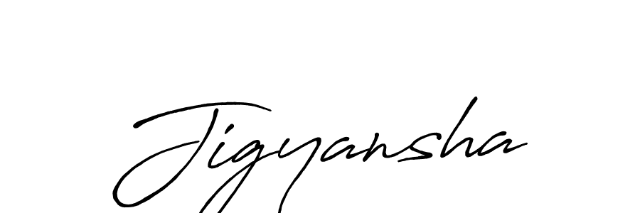 Design your own signature with our free online signature maker. With this signature software, you can create a handwritten (Antro_Vectra_Bolder) signature for name Jigyansha. Jigyansha signature style 7 images and pictures png