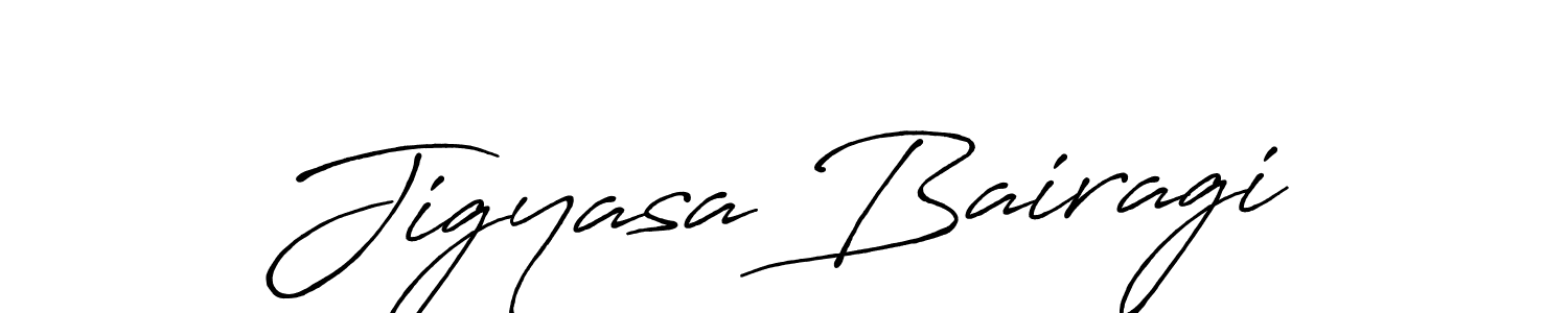 How to make Jigyasa Bairagi signature? Antro_Vectra_Bolder is a professional autograph style. Create handwritten signature for Jigyasa Bairagi name. Jigyasa Bairagi signature style 7 images and pictures png