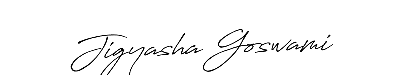 You can use this online signature creator to create a handwritten signature for the name Jigyasha Goswami. This is the best online autograph maker. Jigyasha Goswami signature style 7 images and pictures png