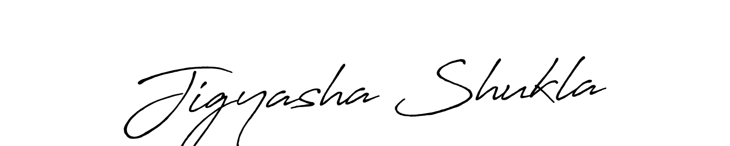 How to make Jigyasha Shukla signature? Antro_Vectra_Bolder is a professional autograph style. Create handwritten signature for Jigyasha Shukla name. Jigyasha Shukla signature style 7 images and pictures png