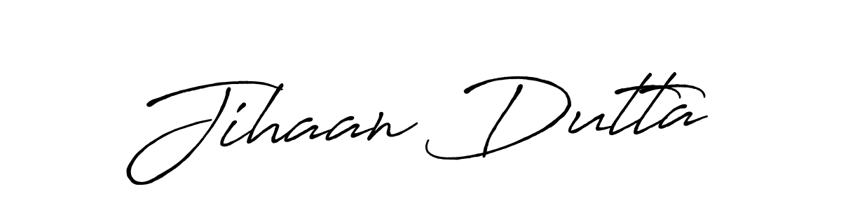 Also we have Jihaan Dutta name is the best signature style. Create professional handwritten signature collection using Antro_Vectra_Bolder autograph style. Jihaan Dutta signature style 7 images and pictures png