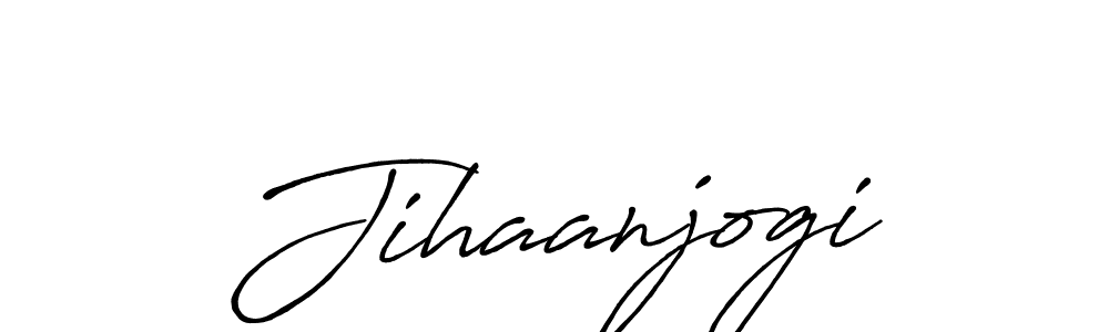 Design your own signature with our free online signature maker. With this signature software, you can create a handwritten (Antro_Vectra_Bolder) signature for name Jihaanjogi. Jihaanjogi signature style 7 images and pictures png