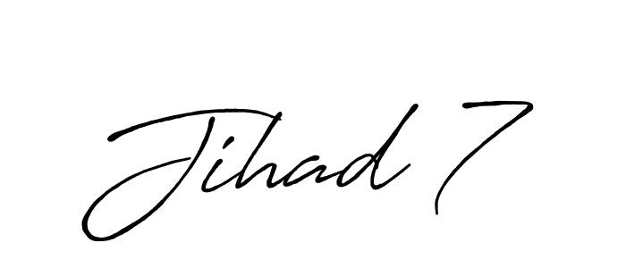 Jihad 7 stylish signature style. Best Handwritten Sign (Antro_Vectra_Bolder) for my name. Handwritten Signature Collection Ideas for my name Jihad 7. Jihad 7 signature style 7 images and pictures png