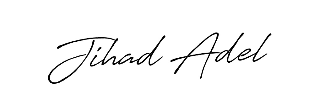 Similarly Antro_Vectra_Bolder is the best handwritten signature design. Signature creator online .You can use it as an online autograph creator for name Jihad Adel. Jihad Adel signature style 7 images and pictures png