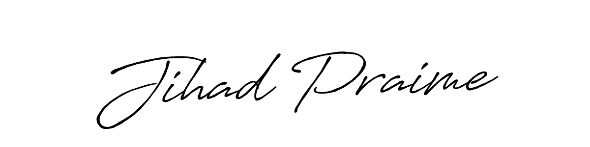Create a beautiful signature design for name Jihad Praime. With this signature (Antro_Vectra_Bolder) fonts, you can make a handwritten signature for free. Jihad Praime signature style 7 images and pictures png