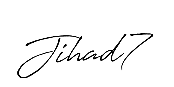 Make a beautiful signature design for name Jihad7. Use this online signature maker to create a handwritten signature for free. Jihad7 signature style 7 images and pictures png