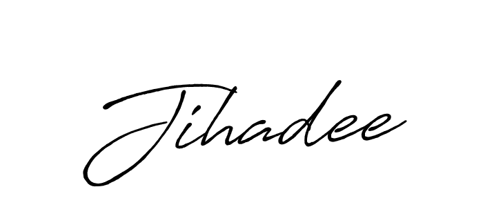 Antro_Vectra_Bolder is a professional signature style that is perfect for those who want to add a touch of class to their signature. It is also a great choice for those who want to make their signature more unique. Get Jihadee name to fancy signature for free. Jihadee signature style 7 images and pictures png
