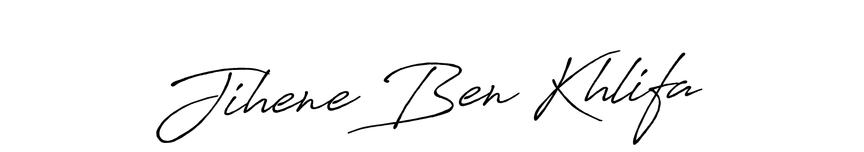 if you are searching for the best signature style for your name Jihene Ben Khlifa. so please give up your signature search. here we have designed multiple signature styles  using Antro_Vectra_Bolder. Jihene Ben Khlifa signature style 7 images and pictures png