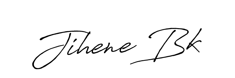 if you are searching for the best signature style for your name Jihene Bk. so please give up your signature search. here we have designed multiple signature styles  using Antro_Vectra_Bolder. Jihene Bk signature style 7 images and pictures png