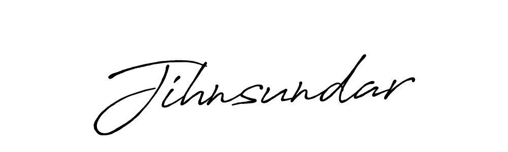 How to make Jihnsundar name signature. Use Antro_Vectra_Bolder style for creating short signs online. This is the latest handwritten sign. Jihnsundar signature style 7 images and pictures png