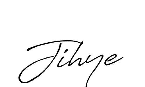 Create a beautiful signature design for name Jihye. With this signature (Antro_Vectra_Bolder) fonts, you can make a handwritten signature for free. Jihye signature style 7 images and pictures png