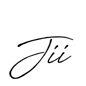 Create a beautiful signature design for name Jii. With this signature (Antro_Vectra_Bolder) fonts, you can make a handwritten signature for free. Jii signature style 7 images and pictures png