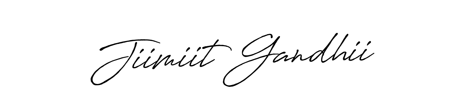 Also You can easily find your signature by using the search form. We will create Jiimiit Gandhii name handwritten signature images for you free of cost using Antro_Vectra_Bolder sign style. Jiimiit Gandhii signature style 7 images and pictures png
