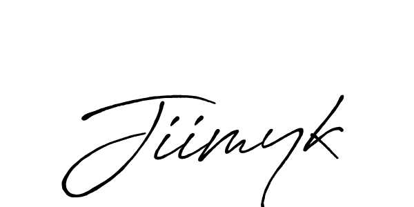 How to make Jiimyk signature? Antro_Vectra_Bolder is a professional autograph style. Create handwritten signature for Jiimyk name. Jiimyk signature style 7 images and pictures png