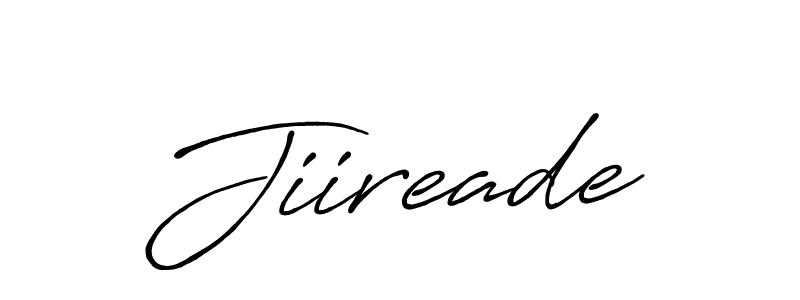 You should practise on your own different ways (Antro_Vectra_Bolder) to write your name (Jiireade) in signature. don't let someone else do it for you. Jiireade signature style 7 images and pictures png