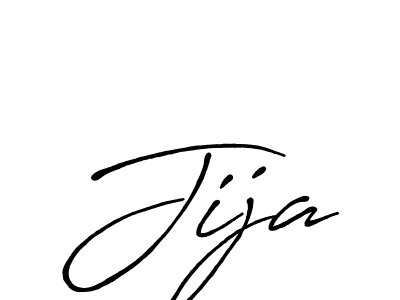 How to make Jija signature? Antro_Vectra_Bolder is a professional autograph style. Create handwritten signature for Jija name. Jija signature style 7 images and pictures png