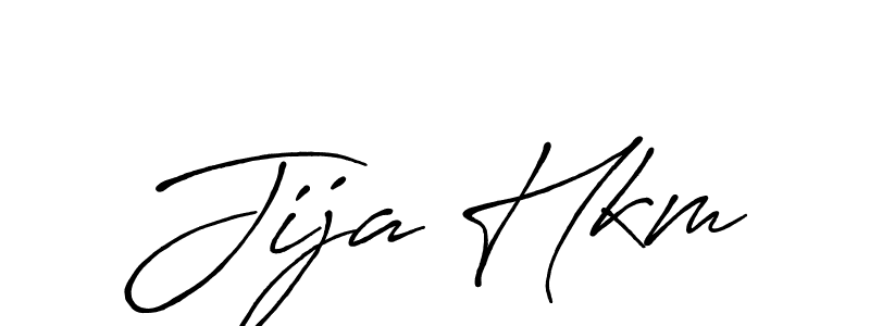 Jija Hkm stylish signature style. Best Handwritten Sign (Antro_Vectra_Bolder) for my name. Handwritten Signature Collection Ideas for my name Jija Hkm. Jija Hkm signature style 7 images and pictures png