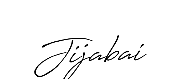 Design your own signature with our free online signature maker. With this signature software, you can create a handwritten (Antro_Vectra_Bolder) signature for name Jijabai. Jijabai signature style 7 images and pictures png