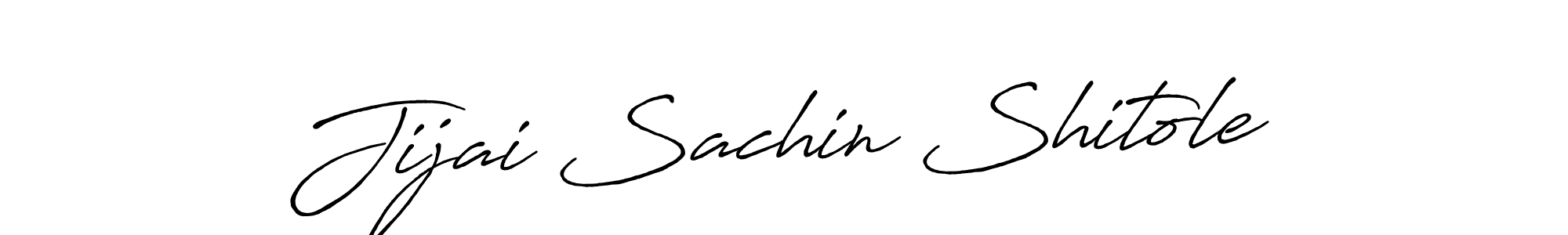 It looks lik you need a new signature style for name Jijai Sachin Shitole. Design unique handwritten (Antro_Vectra_Bolder) signature with our free signature maker in just a few clicks. Jijai Sachin Shitole signature style 7 images and pictures png