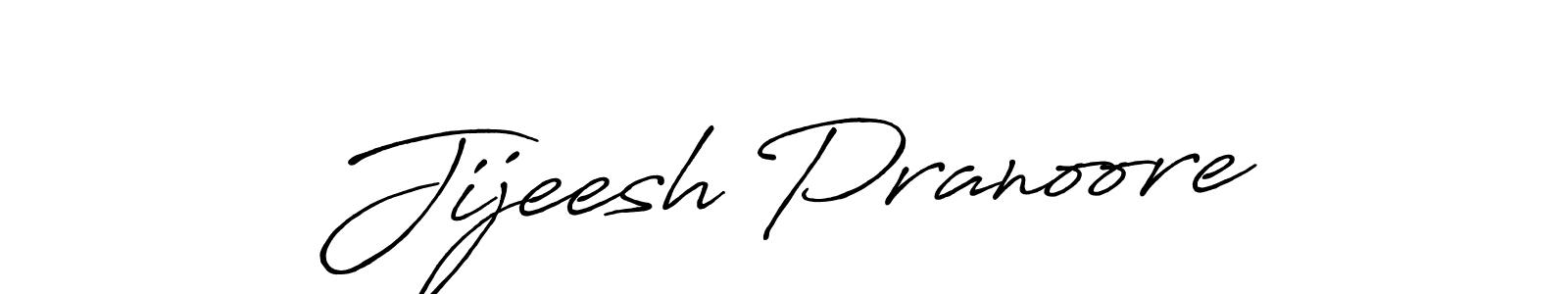 Jijeesh Pranoore stylish signature style. Best Handwritten Sign (Antro_Vectra_Bolder) for my name. Handwritten Signature Collection Ideas for my name Jijeesh Pranoore. Jijeesh Pranoore signature style 7 images and pictures png