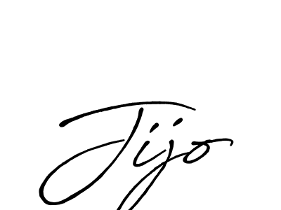 Design your own signature with our free online signature maker. With this signature software, you can create a handwritten (Antro_Vectra_Bolder) signature for name Jijo. Jijo signature style 7 images and pictures png