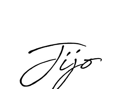 Design your own signature with our free online signature maker. With this signature software, you can create a handwritten (Antro_Vectra_Bolder) signature for name Jijo. Jijo signature style 7 images and pictures png