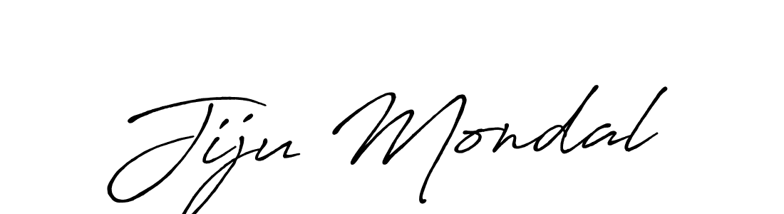 How to make Jiju Mondal name signature. Use Antro_Vectra_Bolder style for creating short signs online. This is the latest handwritten sign. Jiju Mondal signature style 7 images and pictures png